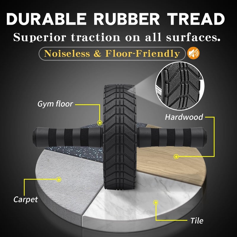 FEELCAT Ab roller wheel abdominal exercise core workout weight loss no noise easy to assembling light weight perfect home gym equipment for men & women - Image 3